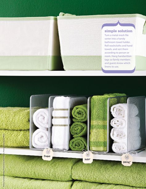 Great idea to organize washcloths Towel Storage In Closet, Washcloth Storage Ideas, Washcloth Organization, Dish Towel Organization, Bed Sheet Organization Ideas, Wash Cloth Storage, Rolled Towel Storage, Washcloth Storage, Dish Towel Storage