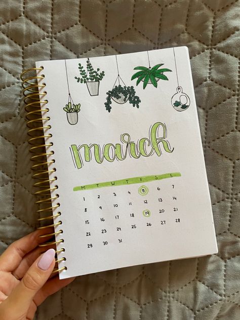 Bullet journal for march March Title Page, March Bulletin Journal Ideas, March Bujo Ideas, Jan Bullet Journal, Journal Ideas March, Creative Calendar Ideas, March Journal Ideas, Calander Design Ideas, Bullet Journal March Cover