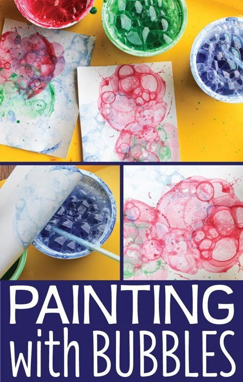 <a href="https://pauio.com/trump/">트럼프카지노</a> Paint With Bubbles, Painting With Bubbles, Crafts Kindergarten, Paint Crafts, Bubble Painting, Kids Bubbles, The Colors Of The Rainbow, Bubble Art, Art Activity