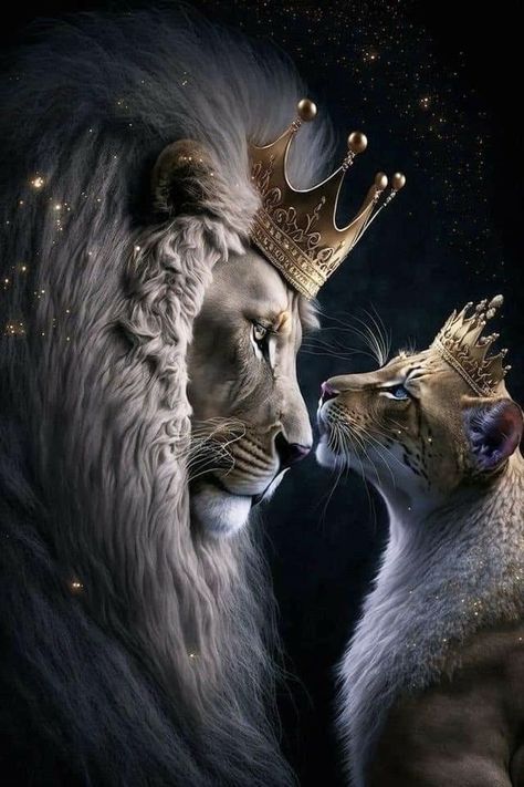 Blender Art, Wild Animal Wallpaper, Looking At Each Other, Lion Artwork, Lion Photography, Eagle Wallpaper, Lion And Lioness, Lion Wallpaper, Jesus And Mary Pictures