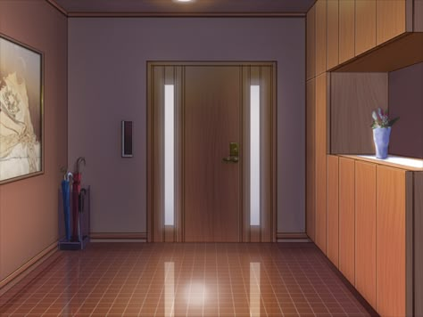 Anime Landscape: Anime Door Background Gacha Club House Background, House In Anime, Anime Background For Editing, Apartment Background Anime, Gacha Doorway Background, Gacha Front Door Background, Anime Front Door Background, Background House Living Rooms, Anime Backgrounds House