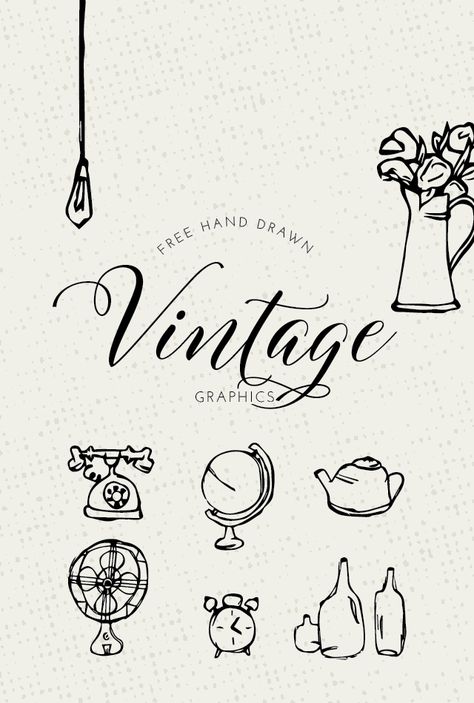 FREE Vintage Graphics - Designs By Miss Mandee. These hand drawn doodles are simple and quaint. They would be great as part of a cozy cottage-themed design or vintage pattern! Vintage Doodles, Paper Patterns Design, Heart Font, Patterns Printable, Vintage Logos, Free Hand Drawing, Logos Ideas, Tattoo Videos, Doodle Lettering