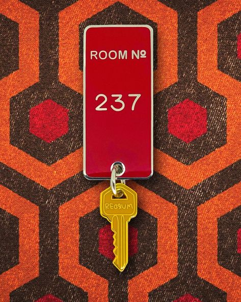 Rom 237 pin from @popvultures 💀 Come play with us, Danny. Come play with us forever, and ever, and ever, and ever.... Available to purchase… Bujo Book Theme, Bookshelf Painting, Stanley Kubrick The Shining, The Shining 1980, The Overlook Hotel, Room 237, Painted Bookshelves, All Work And No Play, Overlook Hotel