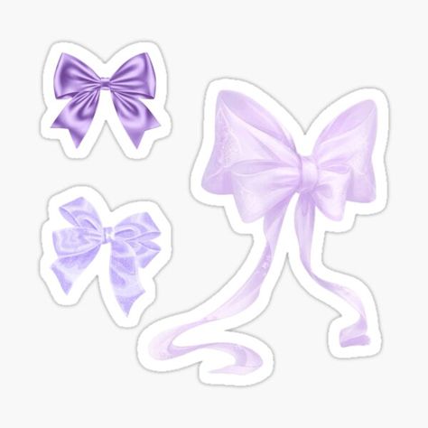 "purple bows sticker pack" Sticker for Sale by audreycore Purple Cute Stickers, Purple Scrapbook Stickers, Light Purple Stickers, Purple Design For Scrapbook, Cute Stickers Aesthetic Purple, Purple Stickers Printable, Pastel Purple Stickers, Design Aesthetic Sticker, Purple Stickers Aesthetic Printable