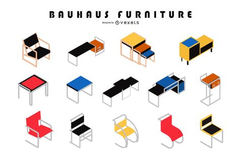 Bauhaus Furniture Isometric Design Set #AD , #AFF, #spon, #Furniture, #Set, #Design, #Bauhaus Bauhaus Illustration Design, Bauhaus Sketch, Bauhaus Elements, Bauhaus Architecture Interior, Bauhaus Design Interior, Bauhaus Furniture Design, Bauhaus Design Architecture, Bauhaus Interior Design, Bauhaus Colors