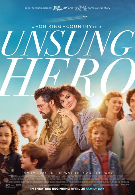 Unsung Hero Review and Giveaway Miracles From Heaven Movie Poster, Journey To Bethlehem, Beauty Is Fleeting, Life Unexpected, Blessed Family, Unsung Hero, Belief In God, For King And Country, Finding Hope