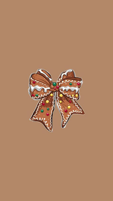 Christmas Wallpaper Iphone Gingerbread, Betsey Johnson Wallpaper, Brown Christmas Aesthetic Wallpaper, Gingerbread Iphone Wallpaper, Applewatch Wallpapers Aesthetic, Ginger Bread Wallpaper, Christmas Bows Wallpaper, Gingerbread Wallpaper Iphone, New Year’s Eve Wallpaper