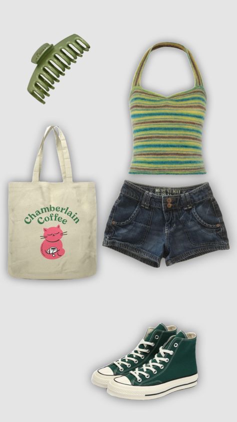 spring/ summer outfit inspo ! 🌱 #myfirstshuffle #fyp #outfitinspo #summer #summeroutfit #spring #springoutfit Cute Summer Outfits Y2k, Outfit Boards Summer, Outfit Ideas Summer Y2k, Summer Fits 2024, Dream Clothes Summer, Slasher Summer Outfits, Summer 80s Outfits, Y2k Summer Fits, Summer Outfit Board