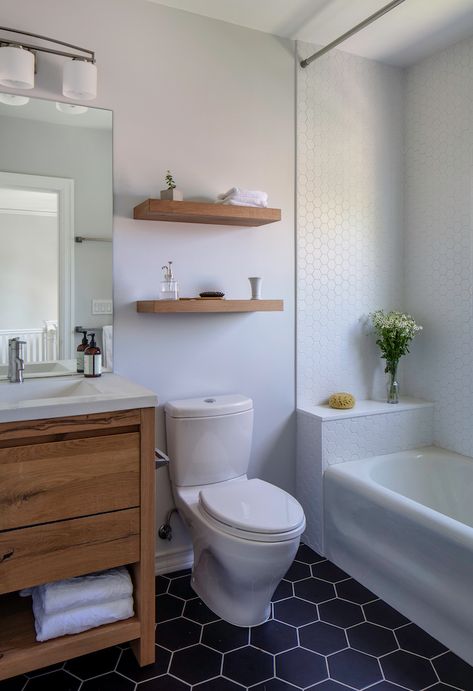 Berkeley Bathroom Remodel & Addition I Serving East Bay Area — HDR Remodeling White Beveled Subway Tile, Large Bathroom Remodel, Whole House Renovation, Whole House Remodel, Berkeley Homes, Add A Bathroom, Bathroom Addition, Accessory Dwelling Unit, Transitional Bathroom