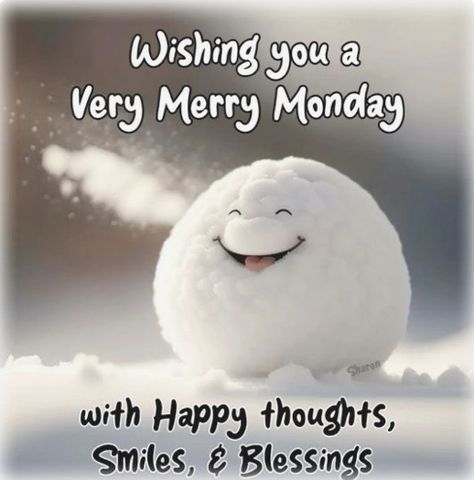 January Monday Morning Quotes, Happy Last Monday Of The Year, Snowy Monday Morning, Happy Monday Winter Images, December Monday Quotes, Monday December Quotes, Monday In December, Winter Monday Morning Quotes, Christmas Monday Quotes