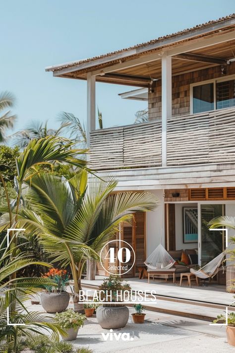 ♥ Dreaming of a beach house escape? 🏖️ Step into this modern beach house with coastal beach house decor and a boho beach house aesthetic. Perfect for those who crave a small beach house with a luxury twist. ✨🌊 #beachhouse #beachhousedecor #dreambeachhouse #luxurybeachhouse #coastalstyle Greek Beach House, Minimalist Outdoor Furniture, Small Beach House, Modern Beach House Decor, Blue Siding, Boho Beach House, Small Beach Houses, Beach House Aesthetic, Terracotta Roof