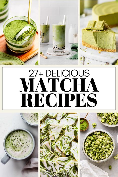 Matcha is a type of green tea that is made from ground tea leaves. It is a popular ingredient in Japanese cuisine and is used in a variety of dishes, including drinks, desserts, and even main courses. Here's 27+ matcha recipes to try out!