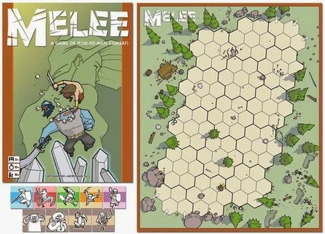 Melee ~ Print and Play Board Games Pnp Games, Free Board Games, Bord Games, Hex Map, Rpg Board Games, Rp Games, Pen And Paper Games, Board Games Diy, Printable Board Games