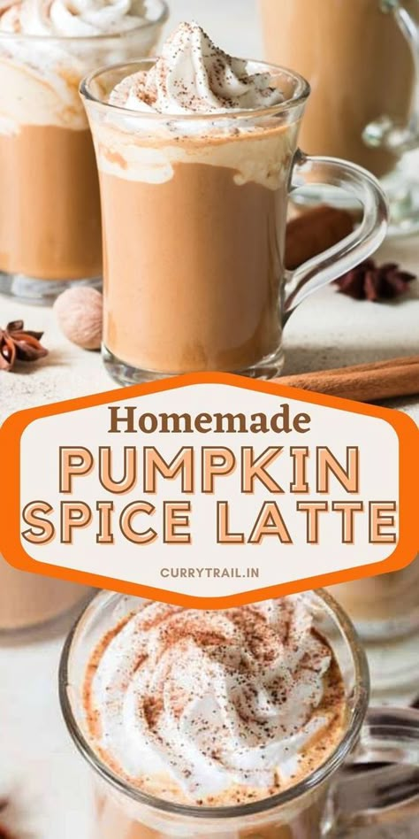 Pumpkin Spice Frappuccino Recipe, Fall Coffee Drinks, Pumpkin Spice Frappuccino, Pumpkin Spice Latte Recipe, Homemade Pumpkin Spice Latte, Pumpkin Spiced Latte, Starbucks Pumpkin Spice Latte, Pumpkin Drinks, Starbucks Pumpkin Spice