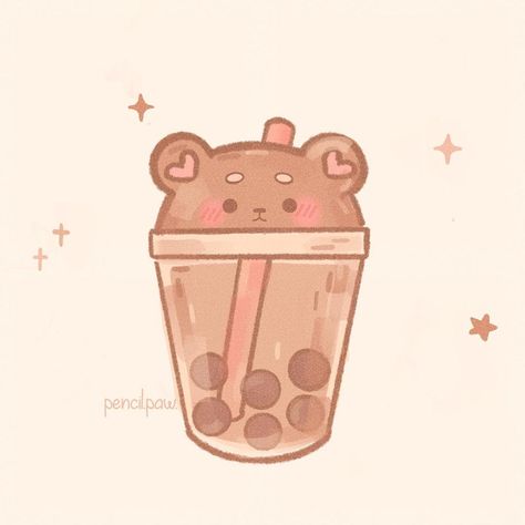 Tea Sketch, Bubble Tea Flavors, Tea Flavors, Fun To Draw, Flavored Tea, Bubble Tea, Cute Drawings, To Draw, Bubbles