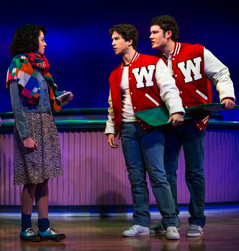 Barrett Wilbert Weed, Evan Todd and Jon Eidson in 'Heathers: The Musical' at New World Stages Ram Sweeney Heathers, Kurt Kelly Heathers Musical, Ram Sweeney, Kurt Kelly, Heathers Costume, Heathers Musical, Heathers Movie, Musical Costumes, Dream Roles