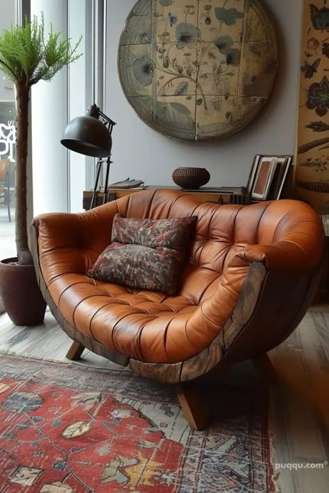 Industrial Sofa Design, Leather Furniture In Living Room, Sitting Rooms Ideas, Lounge Sofa Living Room, Living Room Chairs Ideas, Lounge Corner, Leather Living Room Furniture, Contemporary Living Room Design, Leather Sofa Living Room