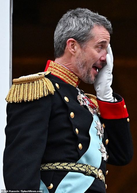 Arise, King Frederik and Queen Mary: Couple visit parliament on their first day as new monarchs of Denmark - and are joined by Queen Margrethe and Prince Joachim in a sign the family feud has thawed | Daily Mail Online Red And White Flag, King Of Swords, Prince Frederick, Prince Frederik Of Denmark, Denmark Royal Family, Queen Margrethe Ii, Danish Royalty, Royal Colors, Danish Royal Family