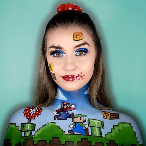 Artistry Makeup, Body Painting, Makeup Inspo, Mario, Makeup, Instagram