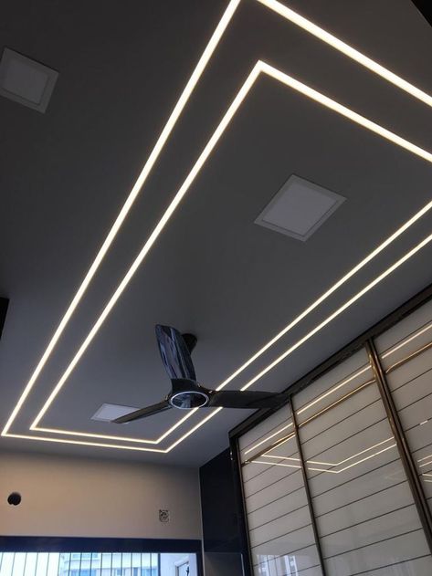 Pin by Ammeeralicrl on Классический стиль. | Pvc ceiling design, Pop ceiling design, Office ceiling design Siling Light Design Bedroom, Pop Design For Hall Profile Light, False Ceiling Hall Modern, Siling Light Design, Ceiling Profile Light Design, Pvc Ceiling Design Hall, Hall Celling Design Modern, Profile Lighting Ceilings, Profile Light Ceiling Design