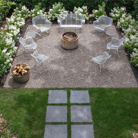 Get inspired by these versatile gravel patio ideas that will help you create an outdoor entertaining space on a budget. Gravel Patios, Gravel Patio Ideas, Gravel Garden Ideas, Pebble Patio, House Yard Ideas, Gravel Backyard, Small Backyard Garden Design, Pea Gravel Patio, Gravel Landscaping