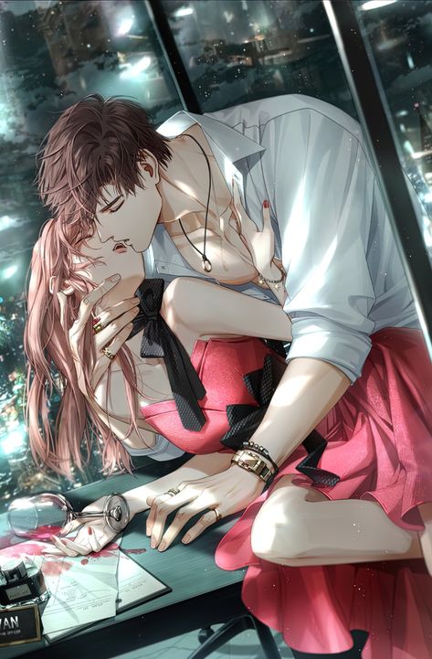 Anime Love Story, Online Comics, Romantic Anime Couples, Manga Couples, Romantic Manga, Anime Love Couple, Anime Couples Manga, Couple Drawings, Couple Art