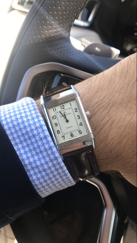 Reverso Jaeger Lecoultre, Watch Aesthetic, Jaeger Lecoultre Reverso, Old Watch, Trendy Boy Outfits, Old Watches, Dream Watches, Fashion Archive, Wrist Game