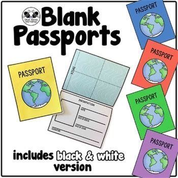 Pin by Denise on Summer camp crafts Kids Passport Printable, Passport Bulletin Board Ideas, Passport Template Free Printables, Visa Stamp, Diy Passport, Around The World Crafts For Kids, Travel Theme Classroom, Passports For Kids, Around The World Theme