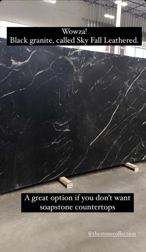 Skyfall Granite Countertops, Black Cabinets Gray Countertops, Dark Gray Granite Countertops, Black Slate Countertop Kitchen, Black Quartzite Countertops, Countertops 2024 Trends, Black Stone Backsplash, Black Diamond Quartzite Countertops, Black Granite Backsplash