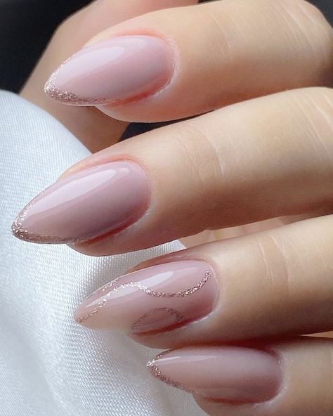 Nail Extension Designs Nude Color, Easy Pride Nails, Unghie Sfumate, Pride Nails, Elegant Nail Art, Hello Nails, Elegant Nail, Simple Gel Nails, Casual Nails