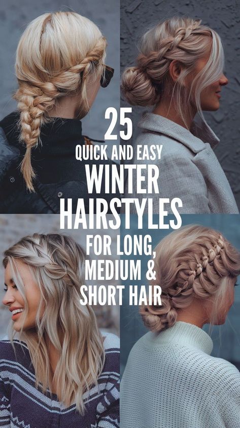 Medium length hair is versatile, and quick and easy hairstyles like a twisted half-up style or a simple ponytail with a twist are great options for school kids and adults alike. These medium length hair tutorials are ideal for busy mornings when you need a chic, super easy look that works for both casual and professional settings. Hair Braid Half Up Half Down, Hair Braids For Medium Length Hair, Easy Med Hairstyles, Casual Updo Medium Length Hair, Pretty Everyday Hairstyles, Easy Hair For Family Pictures, Medium Length Casual Hairstyles, Mom Hair Do, Easy Night Out Hair