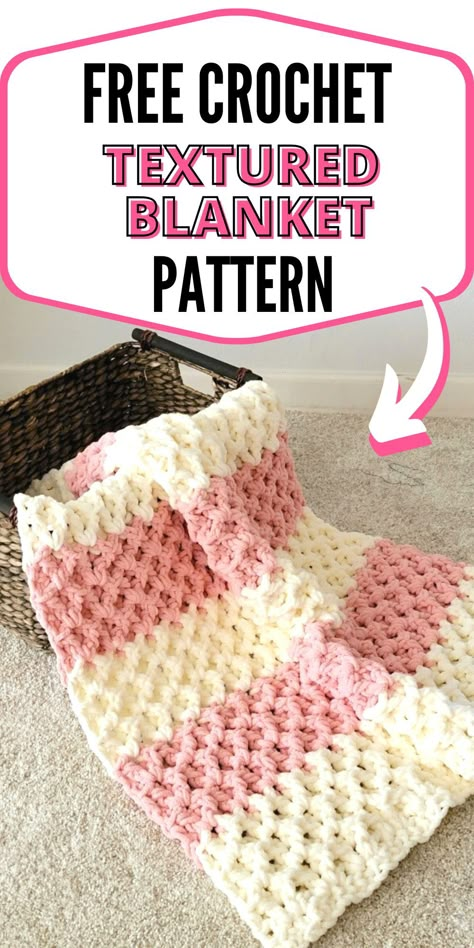 This 3d crochet blanket free pattern is a gorgeous textured blanket. You can make it as a baby blanket or as a throw if you make it in neutral shades. The pattern is a simple is one of the easiest and most awesome 3d crochet afghan you will ever work. For The Love Of Texture Afghan Free Pattern, Fluffy Crochet Blanket Pattern Free, Baby Blanket Crochet Chunky Yarn, Fastest Crochet Blanket, 3d Crochet Blanket Pattern Free, Crochet Blanket 3 Colors, Crocheted Blankets Free Patterns, Lapghan Crochet Patterns Free Easy, Crochet 3d Blanket