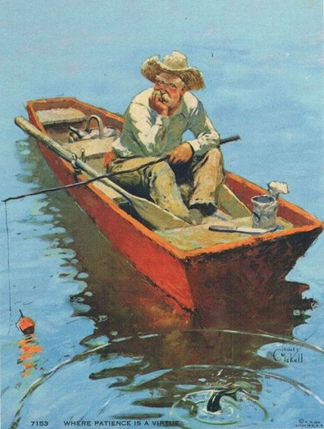 Fishing Pictures Photography, Patience Is A Virtue, Fly Fishing Art, Fishing Art, Fish Tales, Calendar Art, Fishing Pictures, Fish Drawings, Time Art