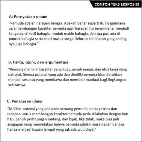 Berikut ini contoh-contoh teks eksposisi beserta kaidah bahasa dan strukturnya... Paradise, Accounting, Tools