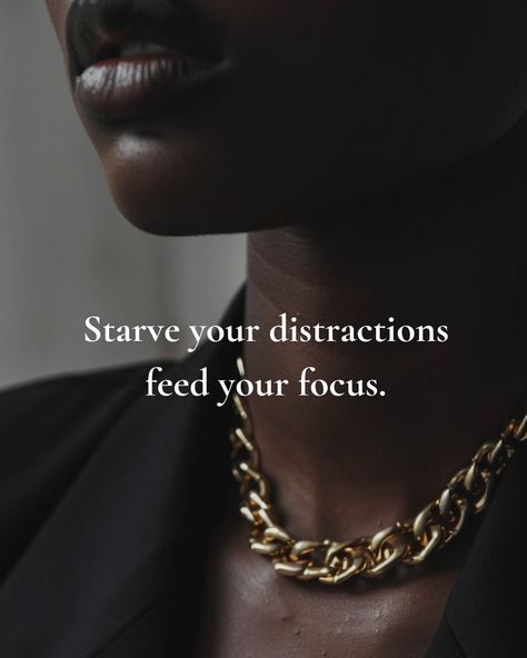 For anyone who needs to hear this 🫶🏾 In a world full of distractions it can be difficult to stay focused. Distraction is the enemy of vision💡 Allow yourself grace and space 🧘🏾‍♀️, take time to reassess and refocus your energy💫 Drop a 🙌🏽 if this resonates with you today Follow @think.build.wealth ➡️ for your daily dose of motivational mindset inspo. #money #business woman #lifegoals #motivation #success #thatgirl #mindset #femaleinspiration SEO| Success, successful, motivation, minds... Successful Working Women, Career Focused Women, Powerful Success Quotes, Successful Quotes Women, Inspiring Quotes Women, Motivational Quotes For Business Success, Quotes For Women Motivational, Motivational Quotes For Women Motivation, Focus Captions