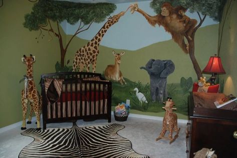 Children's murals houston, murals houston, nursery painting Houston, mural artist Houston Safari Baby Room Girl, Safari Baby Girl, Safari Baby Room, Baby's Room Ideas, Lion King Nursery, Hand Painted Murals, Safari Room, Lion King Baby, Nursery Trends