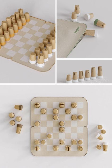 Modern Twist on an Ancient Game: Minimalist Birch Wood Chess Set Takes Center Stage Embracing Sustainability and Style. Learn More! Minimalist Chess Set, Eating Games, Modern Chess Set, Urban Furniture Design, Wood Chess Set, Upcycle Furniture, Chess Boards, Shape Games, Wood Chess