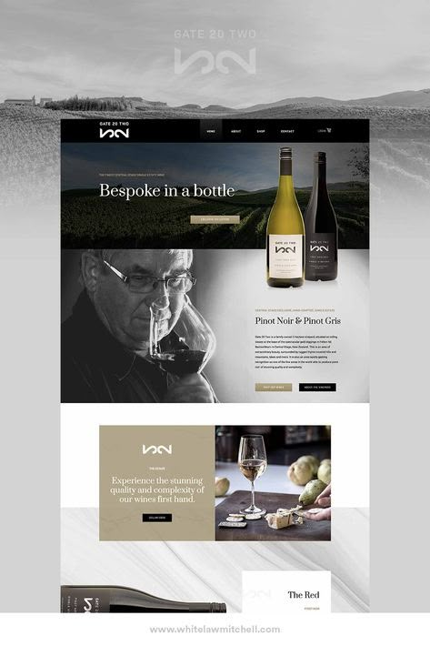 Winery Website Design, Wine Website Design, Wine Websites, Wine Brochures, Wine Website, Bio Pool, Blog Layout Design, Luxury Website, Web Design Examples