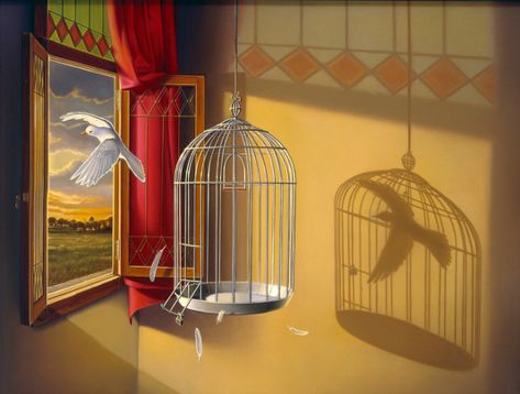 Livre & Preso | Free & Arrested #gaiola #cage #liberdade #freedom #liberty Bird In A Cage, Floral Cards Design, Yellow Wallpaper, Art Festival, Bird Cage, Hanging Chair, Surrealism, Art Inspo, Art Inspiration