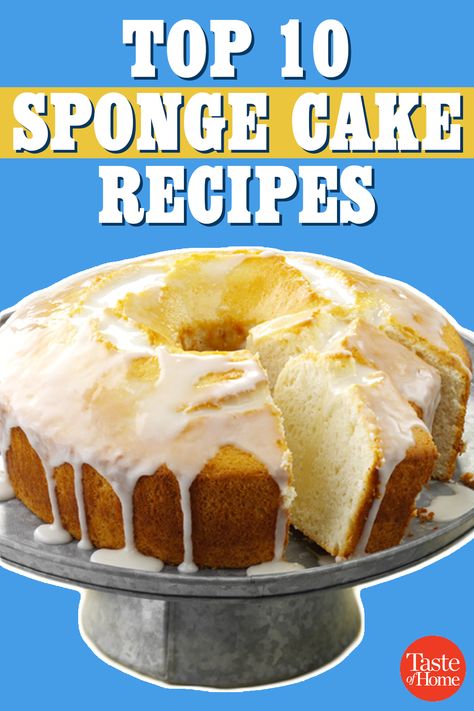 Different Types Of Cake Sponges, Sponge Cakes Easy, Mini Sponge Cake Recipes, English Sponge Cake Recipe, Moist Sponge Cake Recipe Easy, Sponge Cake Design, Sponge Cake Ideas, Recipe For Sponge Cake, Soft Sponge Cake Recipe