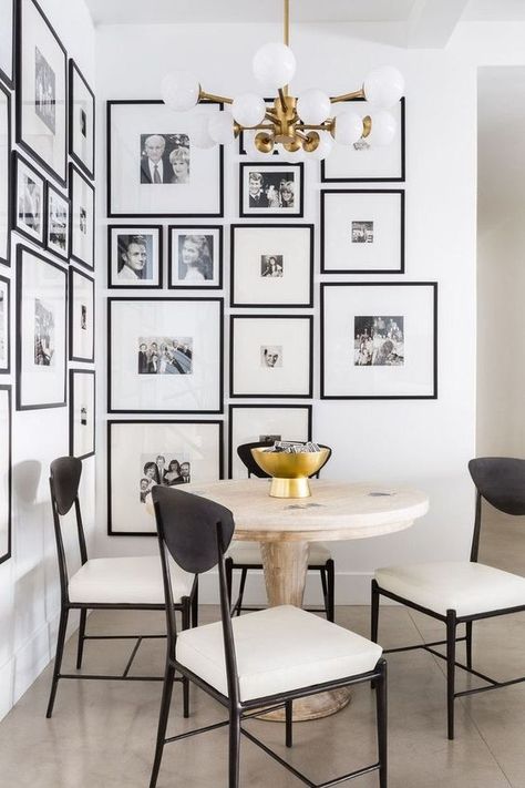 Design Dilemma: Choosing Frames for a Gallery Wall - This Mamas Dance Design Interior Modern, Koti Diy, Family Photo Wall, Interior Design Per La Casa, Design Apartment, Interior Modern, Decoration Inspiration, Style At Home, Small Dining