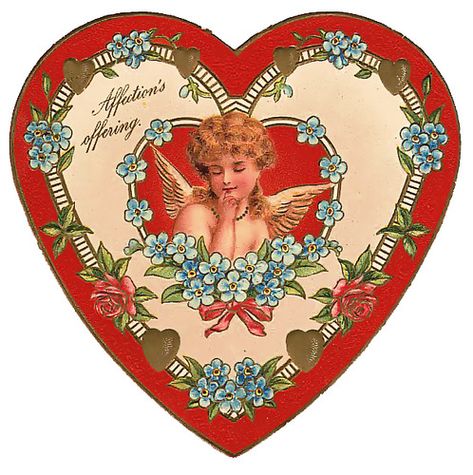 Bygone Valentine Hearts (49) | The Bygone Times | Flickr Valentine Postcards, Victorian Scrap, Vintage Valentine Cards, 카드 디자인, Images Vintage, Arte Inspo, Vintage Valentines, Greek Gods, An Angel