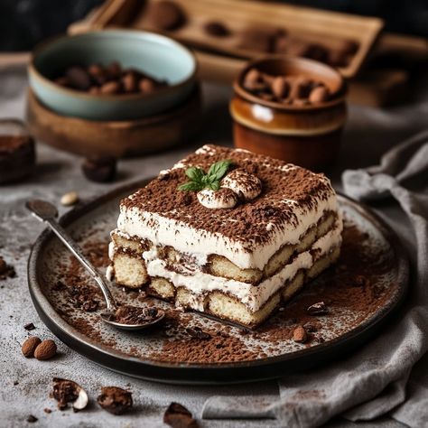 🍰 Easy Tiramisu Recipe – Affordable, Quick & Delicious! 🍫 Craving a creamy, dreamy tiramisu but short on time? This recipe uses store-bought ladyfingers (super affordable!) and a few simple ingredients you can grab at any supermarket. No baking required! 🌟 Ingredients (Serves 6-8): • 300g (10.5 oz) ladyfingers (store-bought or homemade) • 250g (8 oz) mascarpone cheese • 3 eggs (separated) • 3 tbsp sugar • 200ml (3/4 cup) espresso (cooled) • 75ml (1/4 cup) rum (or coffee liqueur for ext... Tiramisu Espresso, Decadent Tiramisu, Tiramisu Aesthetic, Easy Tiramisu, Easy Tiramisu Recipe, Italian Tiramisu, Coffee Liqueur, Italian Dessert, Tiramisu Recipe