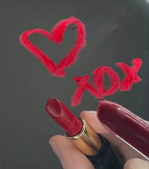 Lipstick Mirror Writing Aesthetic, Red Lipstick On Mirror Aesthetic, Writing On Mirror With Lipstick, Smeared Lipstick Aesthetic, Red Lipstick On Mirror, Girl Applying Lipstick In Mirror, Lipstick Typography, Applying Lipstick Aesthetic, Lipstick On Mirror Aesthetic