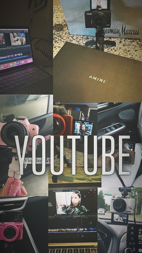 Aesthetic Youtube Plaque, Youtube Athestic, Youtubing Aesthetic, Youtuber Visualisation, Youtube Channel Ideas For Beginners, Youtube Quotes, Youtube Inspiration, Youtube Aesthetic, Start Youtube Channel