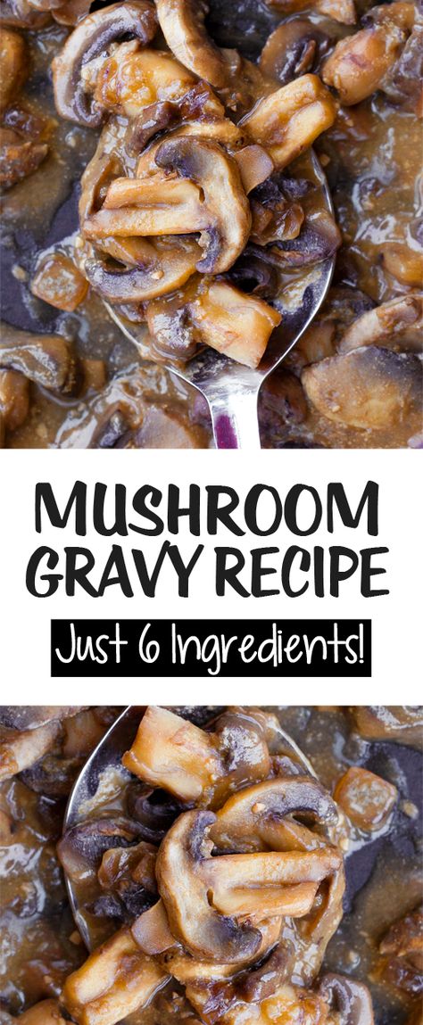 Best Mushroom Gravy, Vegetarian Mushroom Gravy, Kid Cooking, Mushroom Gravy Recipe, Brownie Ideas, Diet Lunch, Recipe Thanksgiving, Gravy Ingredients, Dinner Vegan