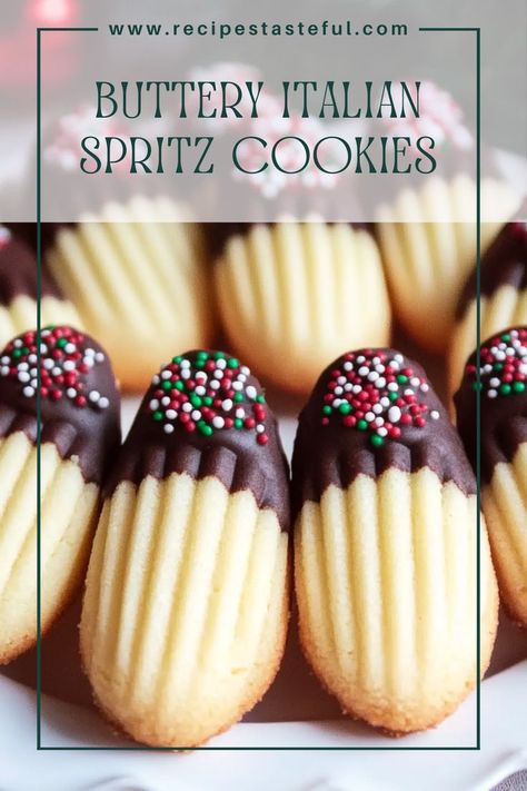 Get ready for the ultimate holiday indulgence with these buttery, rich Italian Butter Cookies! Perfectly paired with a cup of coffee, these cookies are a delightful treat for any occasion. Spitz Cookies, Christmas Baskets Diy, Butter Cookie Recipe Christmas, Butter Pants, Buttery Spritz Cookies, Cookie Recipe Christmas, Butter Spritz Cookies, Italian Holiday Cookies, Italian Christmas Desserts