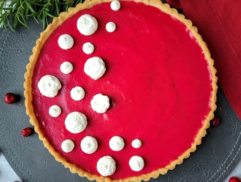 Cranberry Curd Tart Cranberry Dessert Recipe, Lemon Creme Pie, Cranberry Tart Recipe, Cranberry Meringue Pie, Savory Tart Recipes, Cranberry Curd Tart, Holiday Desserts Cookies, Cranberry Recipes Dessert, Cranberry Pie Recipes