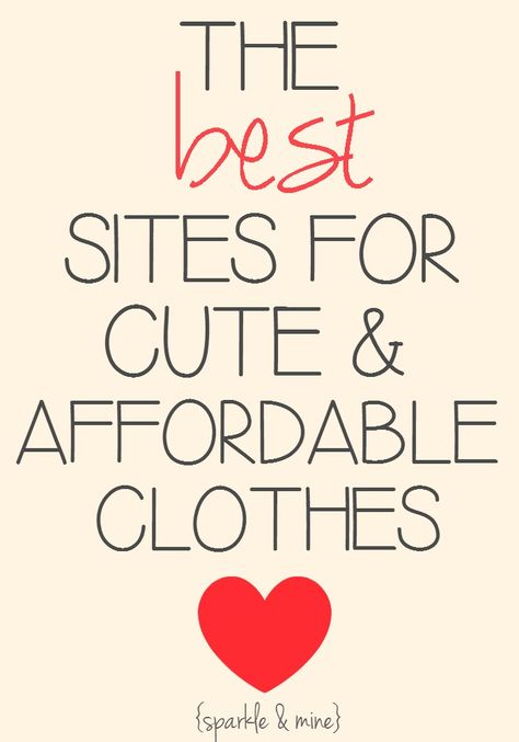 The BEST sites for super cheap trendy clothes! Some more well-known stores like Forever 21, but also a lot of online stores I had never heard of until now. Good pin! What To Wear To A Cookout Summer, Clothes Sites, Cheap Trendy Clothes, Glam Punk, Clothing Sites, Va Va Voom, Shopping Tips, Boutique Fashion, Trendy Clothes