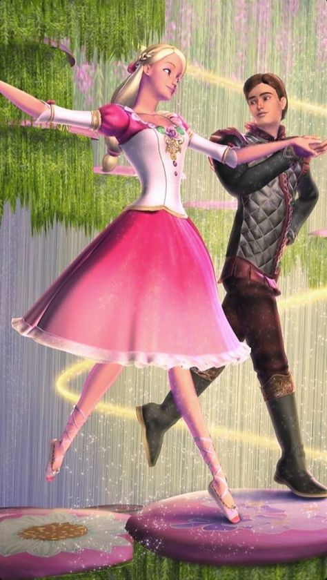 barbie in the 12 dancing princesses genevieve and derek dancing aesthetic wallpaper iphone cute rose beautiful barbie princess movies Barbie 12 Dancing Princesses, Twelve Dancing Princesses, Barbie Drawing, 12 Dancing Princesses, Barbie 2000, Barbie Cartoon, Barbie Images, Barbie Costume, Princess Theme